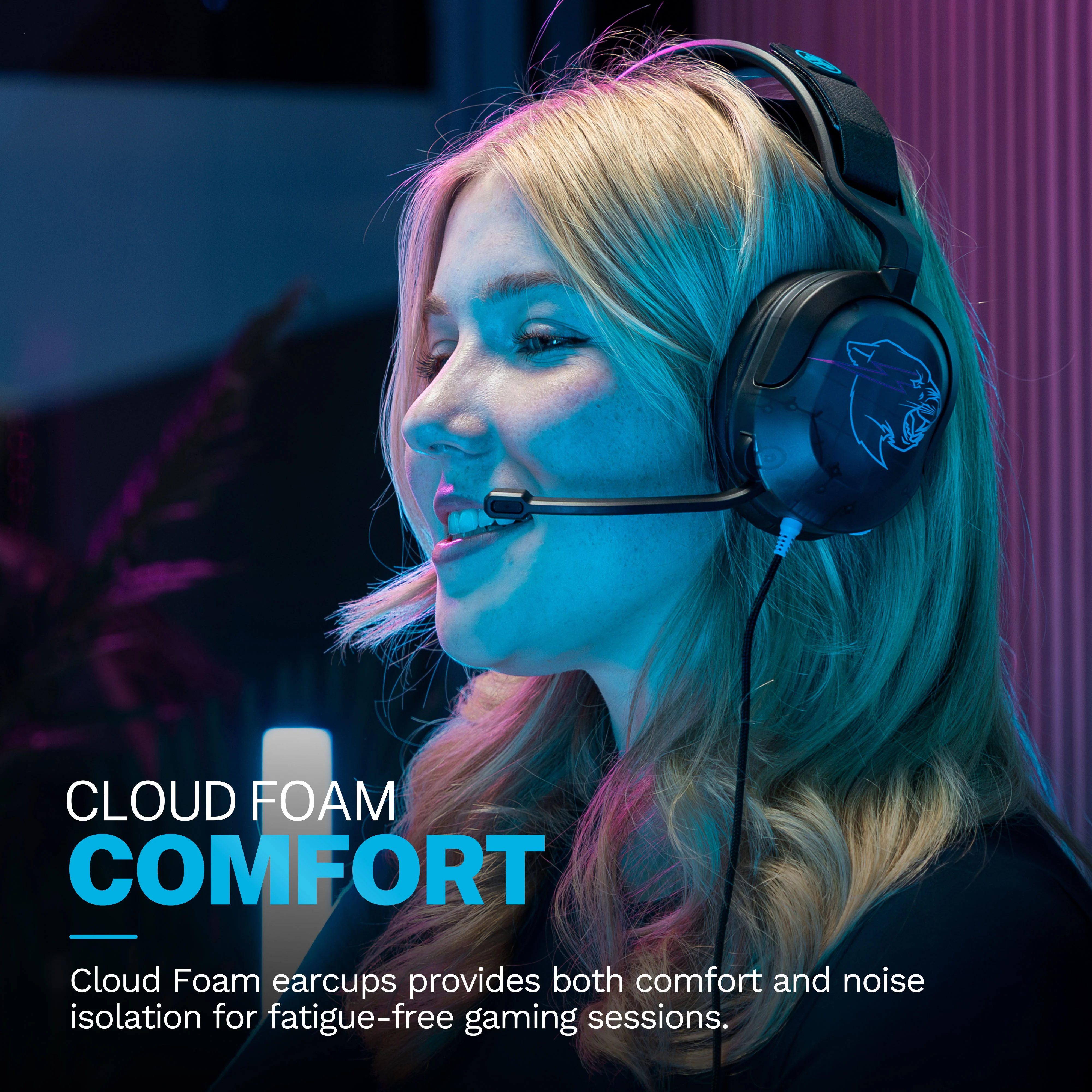 MrBeast Wired Gaming Headset Black - Image 6