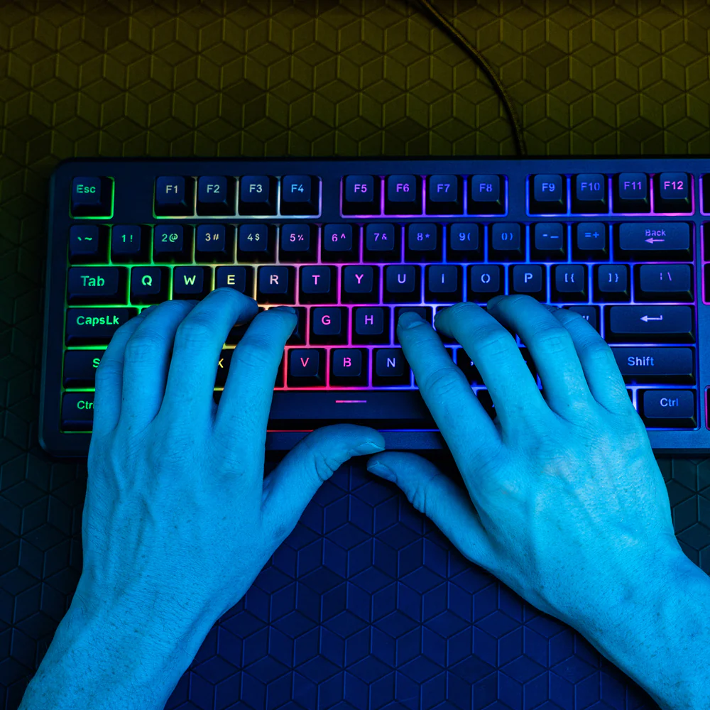 Nightfall Full-Size Wired Gaming Keyboard Black - Image 2